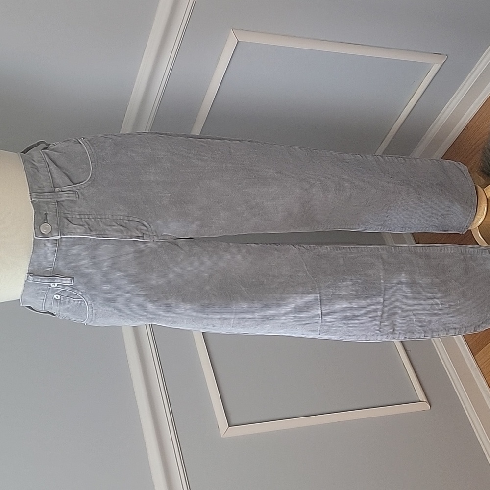 J.CREW Vintage Slim Straight Gray 5 Pocket Straight Leg Classic Corduroy Pant 28